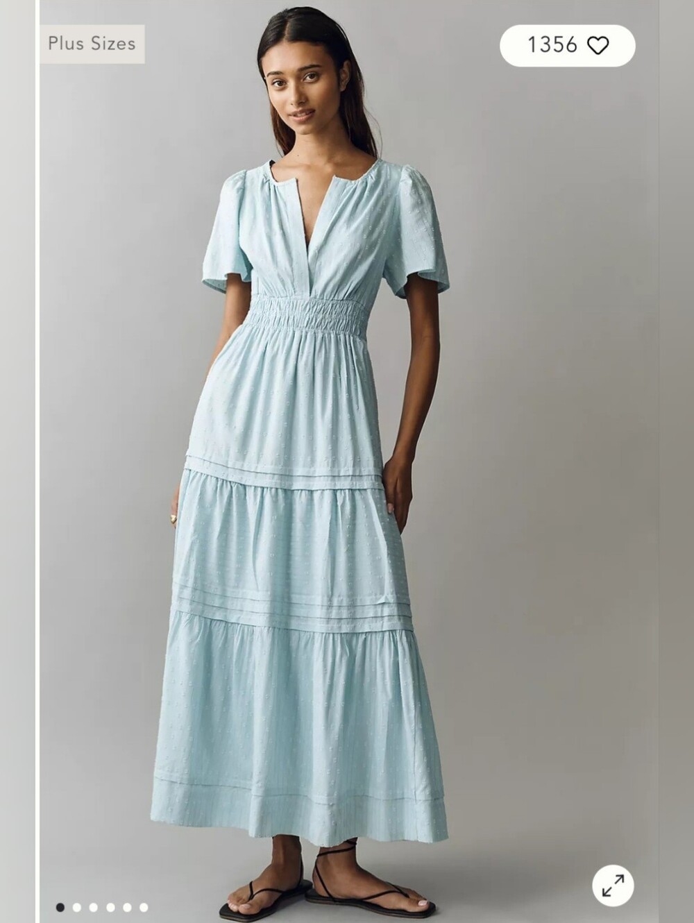 NWT Anthropologie Somerset Lurex Maxi Dress 🌸 Size XL